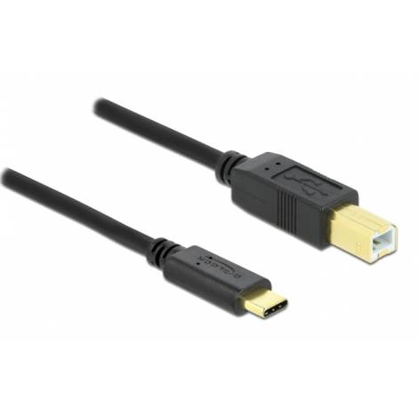 DELOCK καλώδιο USB-C σε USB Type B 83601, 1m, μαύρο