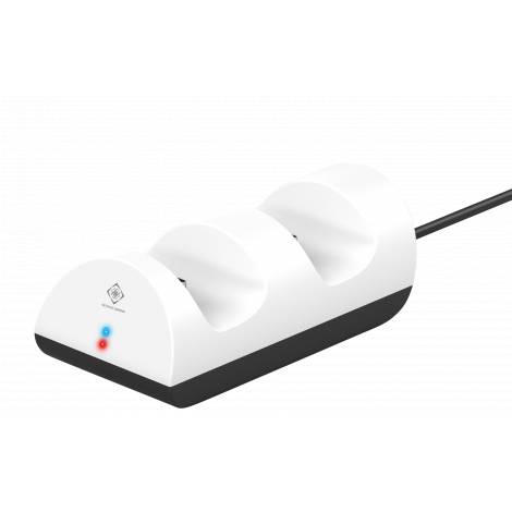 Deltaco Gaming Βάση Φόρτισης 2 Θέσεων για Χειριστήρια Playstation 5 Λευκή GAM-115