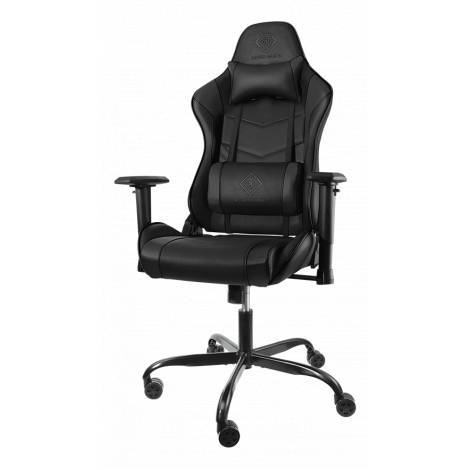 Deltaco Gaming καρέκλα, PU-leather, adjustable height, iron frame, black GAM-096