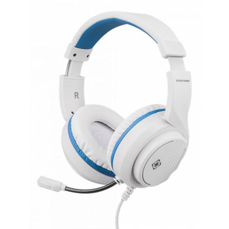 Deltaco Gaming Stereo Gaming Headset for PS5, 1x 3.5mm connector,white GAM-127-W