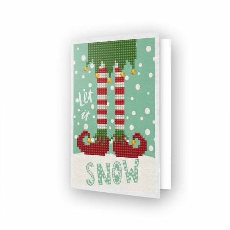 Diamond Dotz Ευχετήρια Κάρτα Let It Snow Β - Βασικοί χρήστες Χριστούγεννα DDG