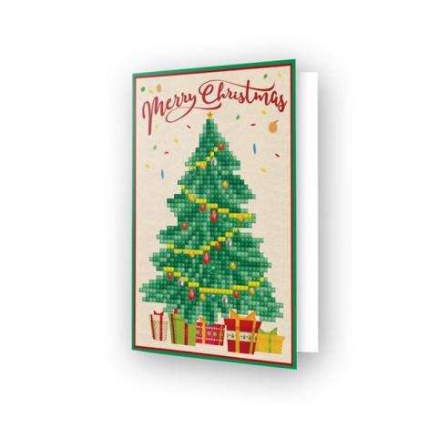 Diamond Dotz Ευχετήρια Κάρτα Merry Christmas Tree Β - Βασικοί χρήστες Χριστούγεννα