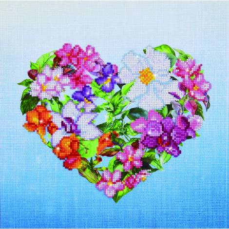 Diamond Dotz Flower Heart 37X37 Γ - Έμπειροι χρήστες Φύση DD7 Φύση