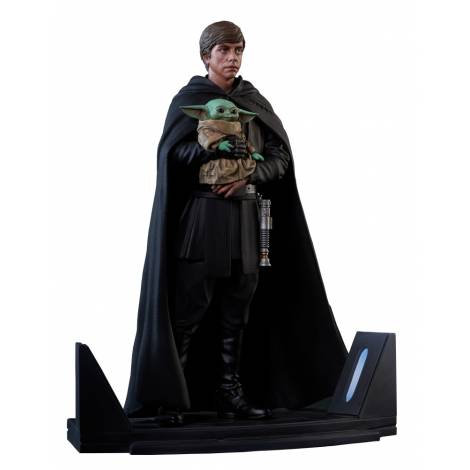 Diamond Star Wars Premier Collection: The Mandalorian - Luke Skywalker And Grogu Statue (1/7) (FEB222120)