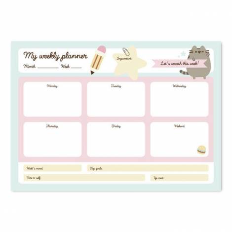 Εβδομαδιαίο Planner Μπλοκ A4/21Χ29 PUSHEEN Foodie Blue