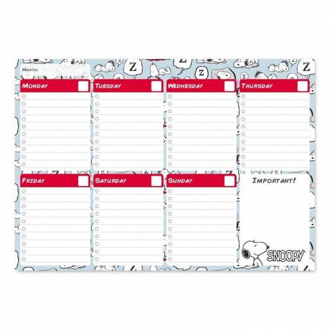 Εβδομαδιαίο Πλάνο Μπλοκ Α4 SNOOPY Rebel With Paws 29X42 (Α3) Glitter Εβδομαδιαίο