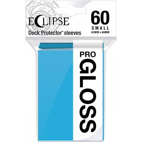 Eclipse Gloss Small Size Sky Blue Deck Protector (60ct) (REM15627)