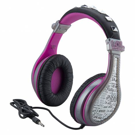 eKids LOL! Surprise Remix Ενσύρματα Ακουστικά με ασφαλή μέγιστη ένταση ήχου για παιδιά και εφήβους (LL-140) (Μαύρο/Ροζ)