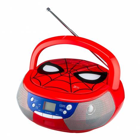 eKids Spiderman CD Boombox - Φορητό CD Player με ραδιόφωνο (SM-430) (Κόκκινο)