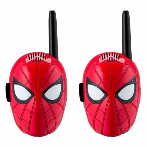 eKids Spiderman Σετ 2 Walkie Talkies για παιδιά από 3 ετών με εμβέλεια 150 μέτρων (SM-202) (Κόκκινο/Μαύρο)