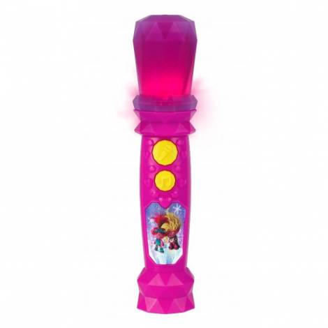eKids Trolls Ασύρματο Μικρόφωνο Karaoke για παιδιά με ενσωματωμένη μουσική, φωτισμό, Sound Effects (TR-070v2) (Μωβ)