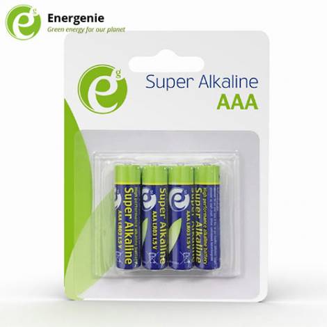 ENERGENIE ALKALINE AAA BATTERIES 4-PACK (072-01-000910)
