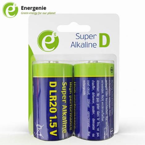 ENERGENIE ALKALINE D-CELL BATTERY 2-PACK (072-01-000913)