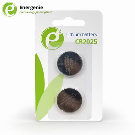 ENERGENIE BUTTON CELL CR2025 2-PACK (072-01-000915)