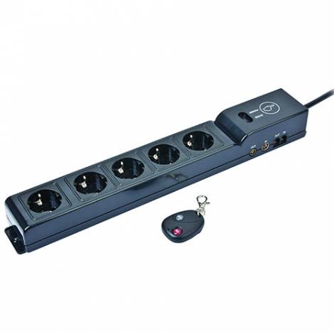 ENERGENIE REMOTE CONTROLLED 5 SOCKET SURGE PROTECTOR EXTRA PROTECTION  EG-SP5-TNCU6B-RM   SPG-RM V2