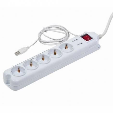 ENERGENIE SURGE PROTECTOR WITH MASTER SLAVE FUNCTION WHITE  PCW-MS2G