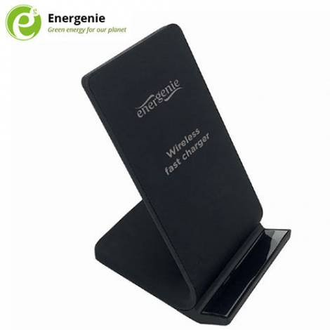 ENERGENIE WIRELESS PHONE CHARGER STAND 10W BLACK COLOR (072-01-001183)