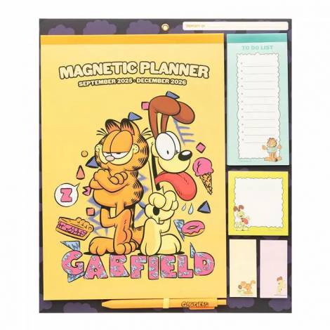 Επιτοίχιο Πλάνο/Ημερολόγιο 30X34εκ με Σημειωματάρια & Μαγνήτη 2025/2026 16μηνο GARFIELD