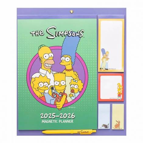 Επιτοίχιο Πλάνο/Ημερολόγιο 30X34εκ με Σημειωματάρια & Μαγνήτη 2025/2026 16μηνο THE SIMPSONS