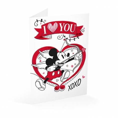 Ευχετήρια κάρτα DISNEY Mickey Love 12Χ17 (Β6) Πλαστικοποιημένο χαρτί Disney Mickey
