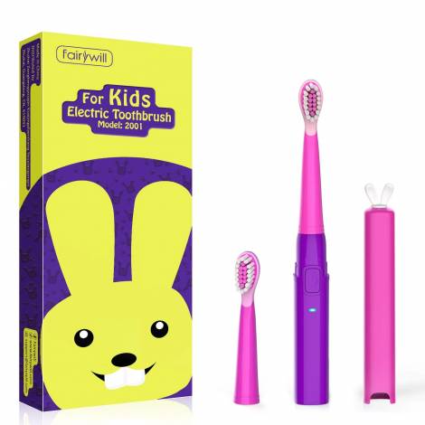 FairyWill Παιδική Ηλεκτρική Οδοντόβουρτσα Sonic Toothbrush Μωβ FW-2001