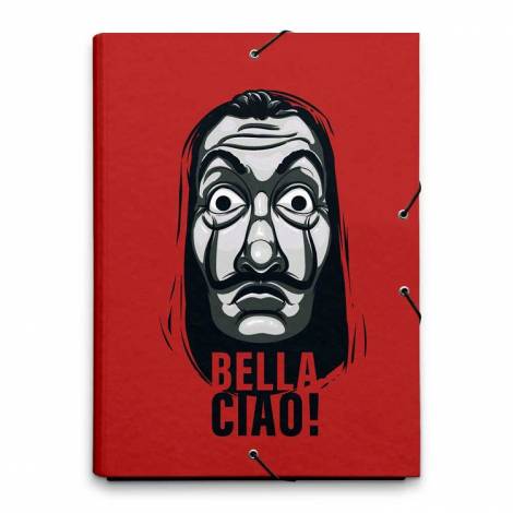 Φάκελος με Λάστιχο A4 LA CASA DE PAPEL 21X29 (Α4) Χαρτόνι Με σχέδια / Πολύχρωμο Με Λάστιχο Χωρίς πιάσιμο 2