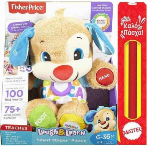 FISHER-PRICE - ΕΚΠΑΙΔΕΥΤΙΚΟ ΕΠΙΤΡΑΠΕΖΙΟ - ΣΚΥΛΑΚΙ - ΛΑΜΠΑΔΑ 2024