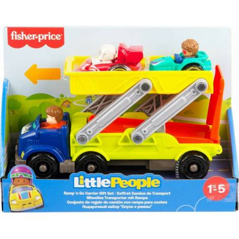 Fisher-Price Little People: Wheelies - Ramp n Go Carrier Gift Set (HBX23)