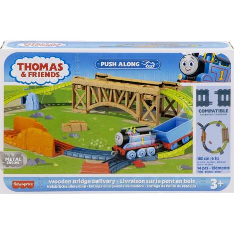 Fisher-Price Thomas  Friends: Push Along - Wooden Bridge Delivery (HHV79)