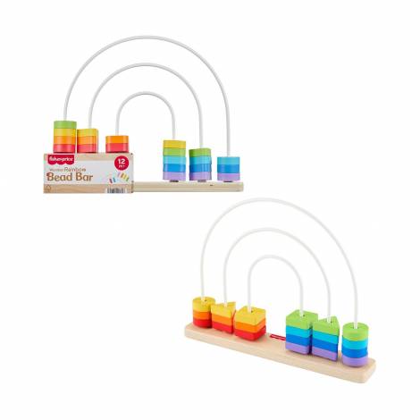 Fisher-Price® - Wooden Rainbow Bead Bar (JFG15)