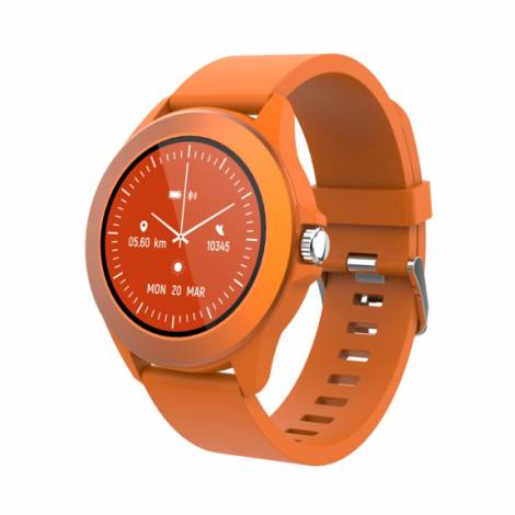 Forever Smartwatch με παλμογράφο Colorum CW-300 xOrange σε πορτοκαλί χρώμα