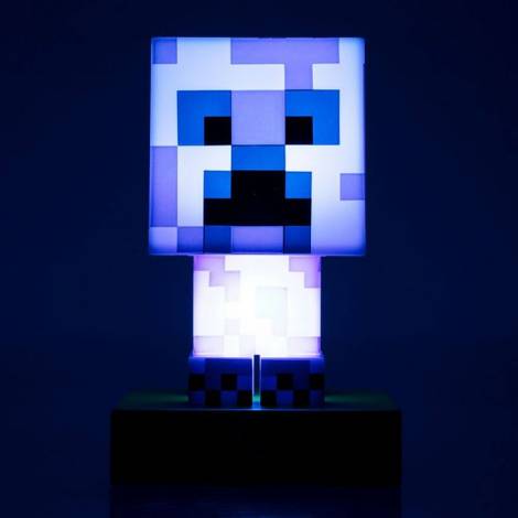Φωτιστικό MINECRAFT Charged Creeper Icon Οικολογικό πλαστικό BDP Μπλε Minecraft 2 Μπαταρίες AAΑ
