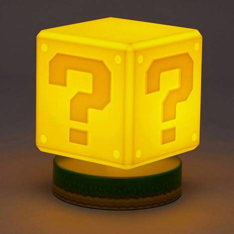 Φωτιστικό NINTENDO Question Block Icon Οικολογικό πλαστικό BDP Κίτρινο Nintendo 2 Μπαταρίες AAΑ