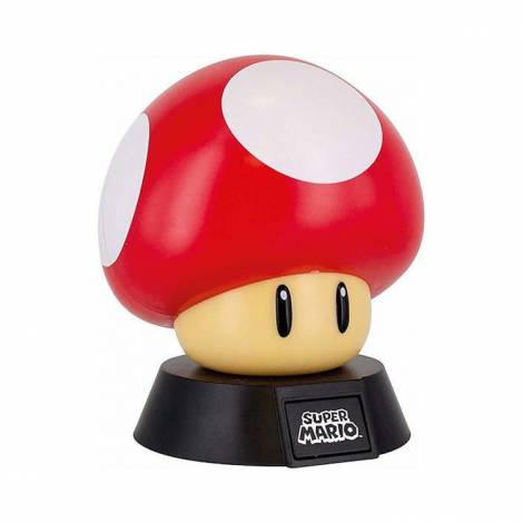 Φωτιστικό NINTENDO Super Mushroom Icon Οικολογικό πλαστικό BDP Πολύχρωμο / Με σχέδια Nintendo 2 Μπαταρίες AAΑ