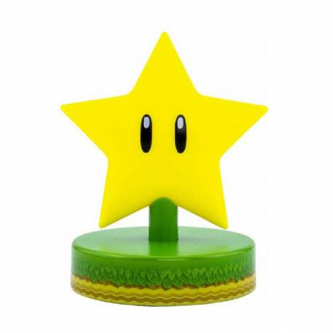Paladone Φωτιστικό NINTENDO Super Star Icon Οικολογικό πλαστικό BDP Κίτρινο Nintendo 2 Μπαταρίες AAΑ