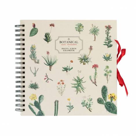 Φωτο-Άλμπουμ Scrapbook 25X25εκ 40 Φύλλα BOTANICAL Cacti by Kokonote Botanical