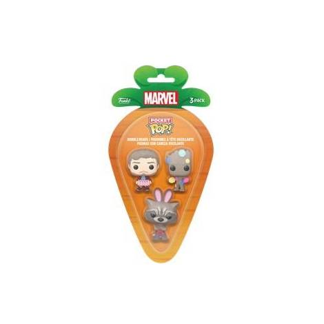 Funko 3-Pack Carrot Pocket Pop!: Guardians of the Galaxy (PDQ) Vinyl Figures