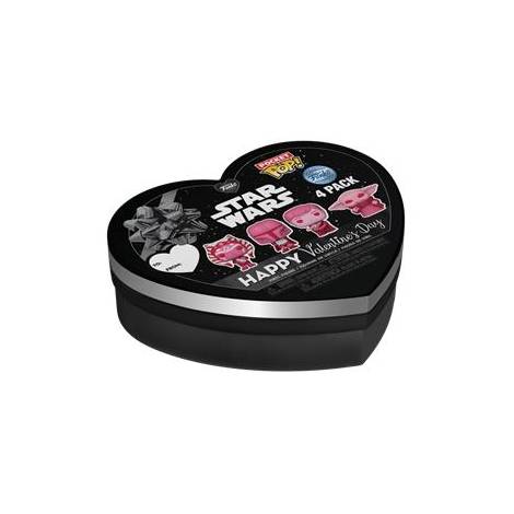 Funko 4-Pack Pocket Pop! Star Wars - The Mandalorian Happy Valentines Day Box Vinyl Figure Keychains
