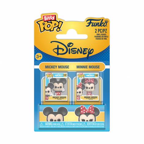 Funko Bitty Pop! 2-pack: Disney - Mickey & Minnie Vinyl Figures