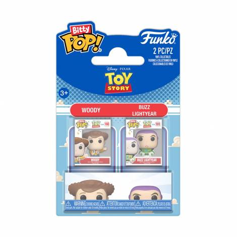 Funko Bitty Pop! 2-pack: Toy Story - Woody & Buzz Lightyear Vinyl Figures