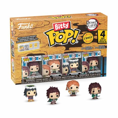 Funko Bitty Pop! 4-Pack: Demon Slayer - Tanjiro Kamado - Sabito - Makomo* (Mystery) Vinyl Figures