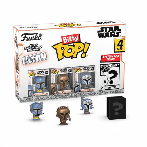 Funko Bitty Pop! 4-Pack: Mandalorian - The Mandalorian Vinyl Figures