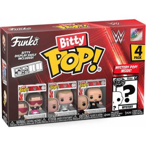 Funko Bitty Pop! 4-Pack: WWE - Bret Hart Vinyl Figures