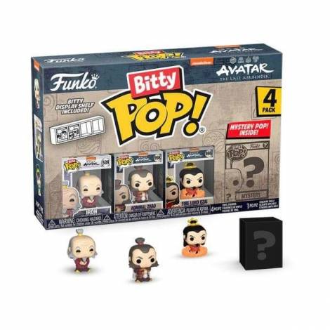 Funko Bitty Pop! Avatar: The Last Airbender - Iroh, Admiral Zhao, Fire Lord Ozai & Mystery 4-Pack Vinyl Figures