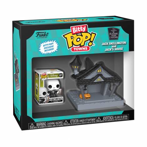 Funko Bitty Pop! Town: The Nightmare Before Christmas - Jack Skellington and Jack' s House Vinyl Figures