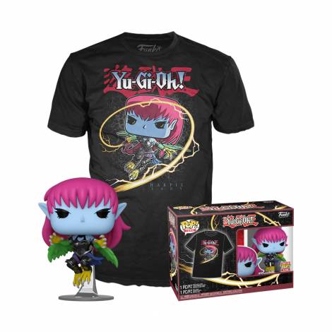 Funko Boxed Pop!  Tees (Adult): Yu-Gi-Oh! - Harpie Lady (Black) Vinyl Figure  T-Shirt (XL)