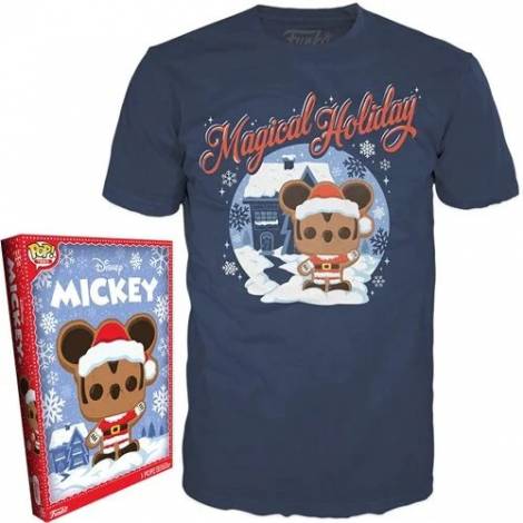 Funko Boxed Tee: Disney Holiday - Santa Mickey (L)