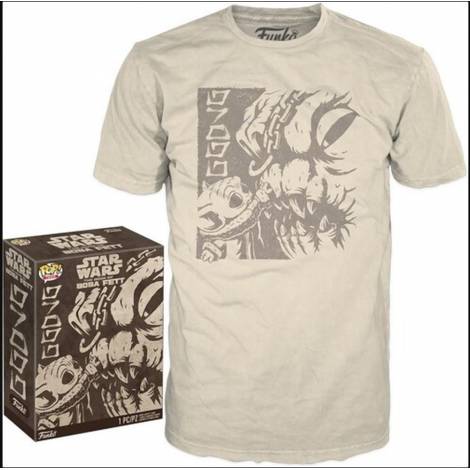 Funko Boxed Tee: Disney Star Wars The Book of Boba Fett - Grogu with Rancor T-Shirt (S)