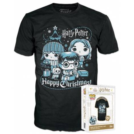 Funko Boxed Tee: Harry Potter Holiday - Ron, Hermione, Harry (S)