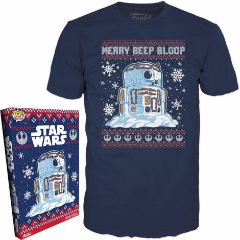 Funko Boxed Tee: Star Wars Holiday - R2-D2 Snowman (S)